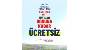 Ankara - Sivas YHT Hızlı Tren Seferleri Ücretsiz