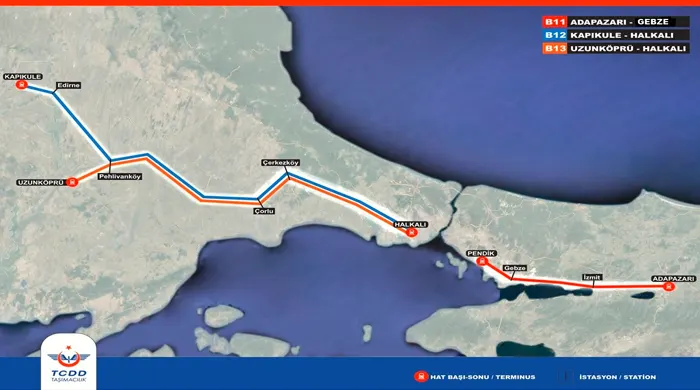 bölgesel trenler İstanbul Bölge